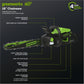 60V 18" Cordless Battery 2.0kW Chainsaw & 24V 6" Pruner Saw w/ (1) 4.0 Ah Battery, (1) 2.0 Ah Battery & (2) Chargers