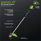 60V 22" Cordless Battery Self-Propelled Mower & 16" String Trimmer Combo Kit w/ (1) 8.0Ah and (1) 2.5Ah Batteries & (2) Chargers