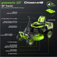 60V 30” CrossoverT Riding Lawn Tractor, Bagger Included w/ (4) 8.0Ah (1) 20.0Ah Batteries & 600-Watt Charger