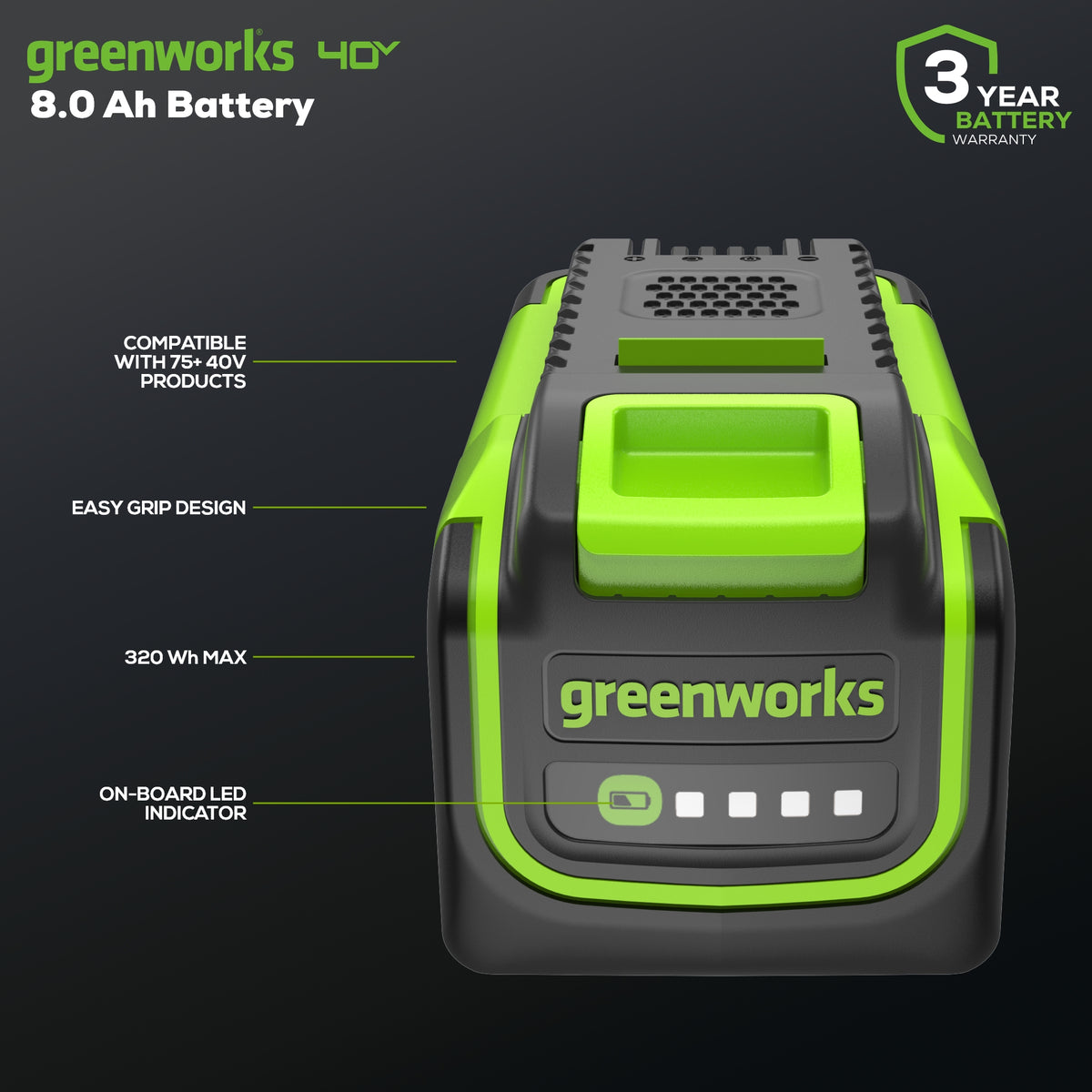 40V 8.0Ah High Power Battery