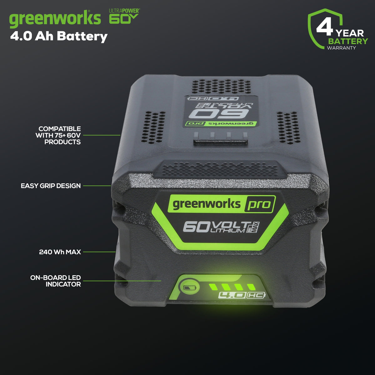 60V 4.0Ah High Current (HC) Battery