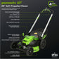 60V 25" SP Mower 3PC Combo Kit w/ 16" String Trimmer and 610CFM Blower