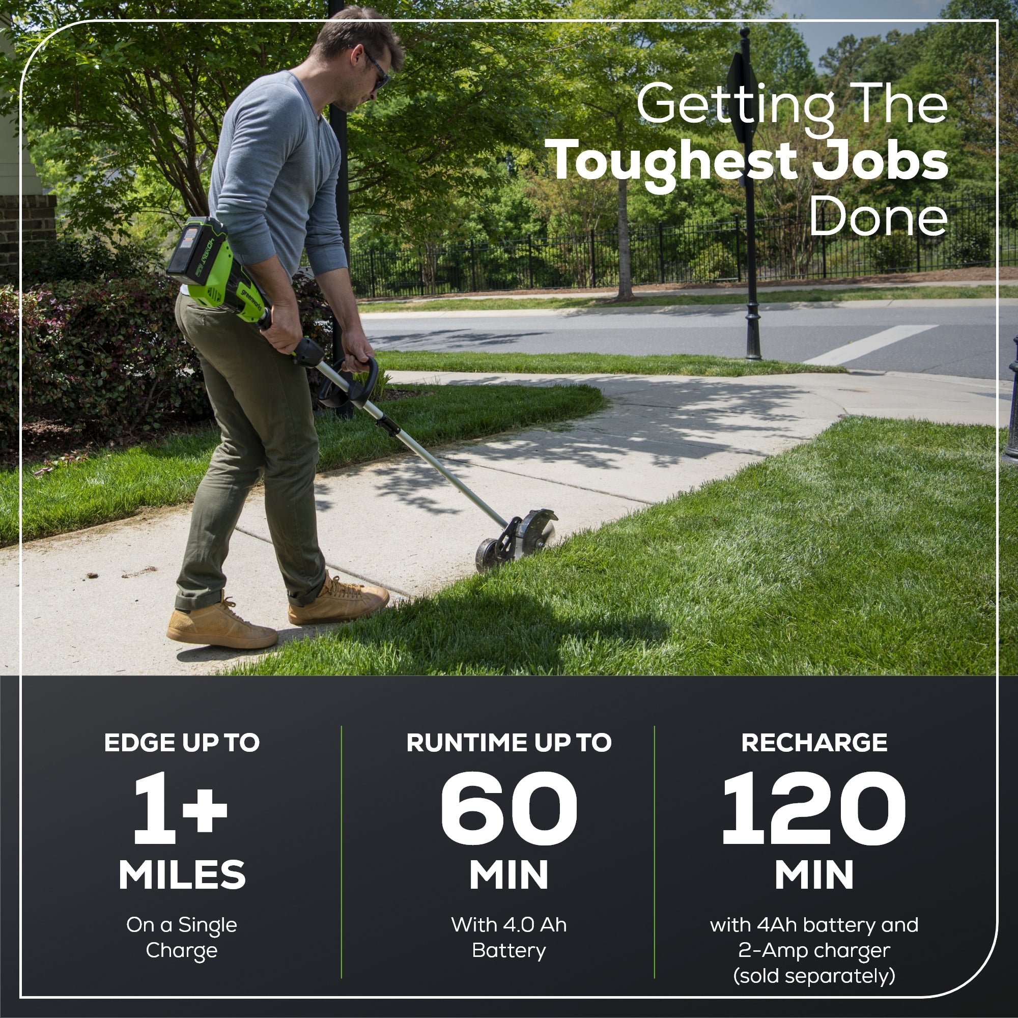 40V 8" Cordless Battery Edger (Tool Only)