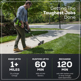 40V 8" Cordless Battery Edger (Tool Only)