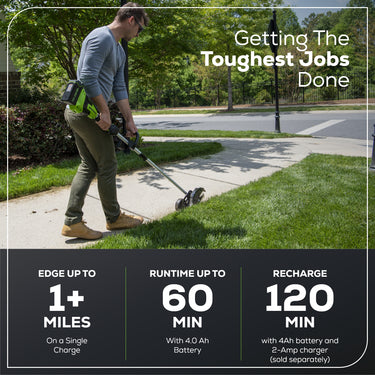 40V 8" Cordless Battery Edger (Tool Only)