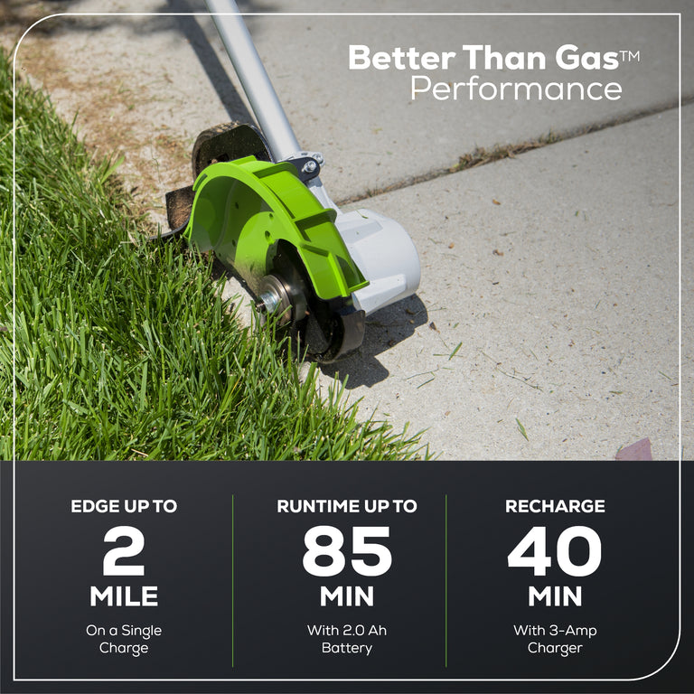 80V GEN 2 8-Inch Cordless Edger (Tool Only) | Greenworks Tools
