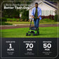 60V 22" Brushless Cordless Self-Propelled Lawn Mower w/ (2) 5.0Ah Battery & 6A Dual Port Charger