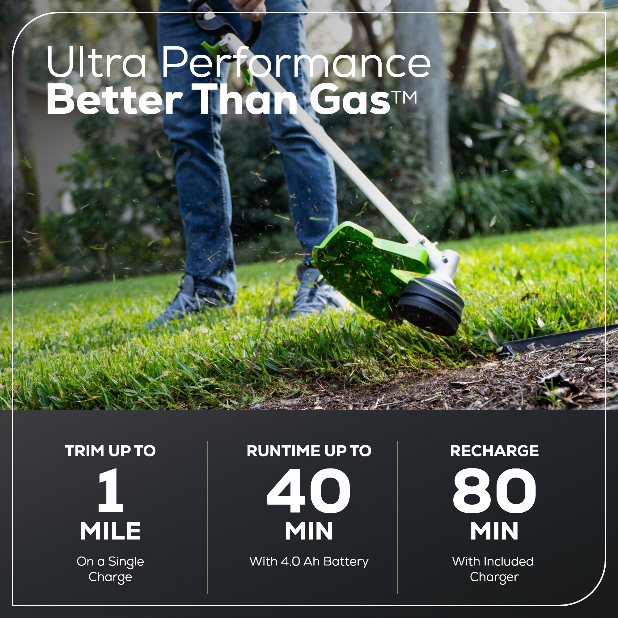 60V 16" Cordless Battery String Trimmer (Attachment Capable) w/ 4.0 Ah Battery & Charger