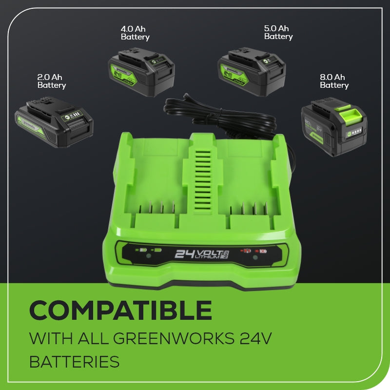 24V 4A Dual Port Battery Charger
