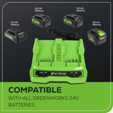 24V 4A Dual Port Battery Charger