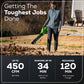 40V 450 CFM Cordless Battery Leaf Blower w/ 4.0Ah USB Battery & Charger