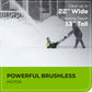 60V 22" Cordless Battery Single-Stage Snow Blower w/ Two (2) 5.0 Ah Batteries & Dual-Port Charger