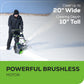80V 20" Cordless Battery Single-Stage Snow Blower (Tool Only)