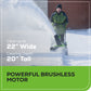 80V 22" Cordless Battery Single-Stage Snow Blower w/ 4.0 Ah Battery & Charger