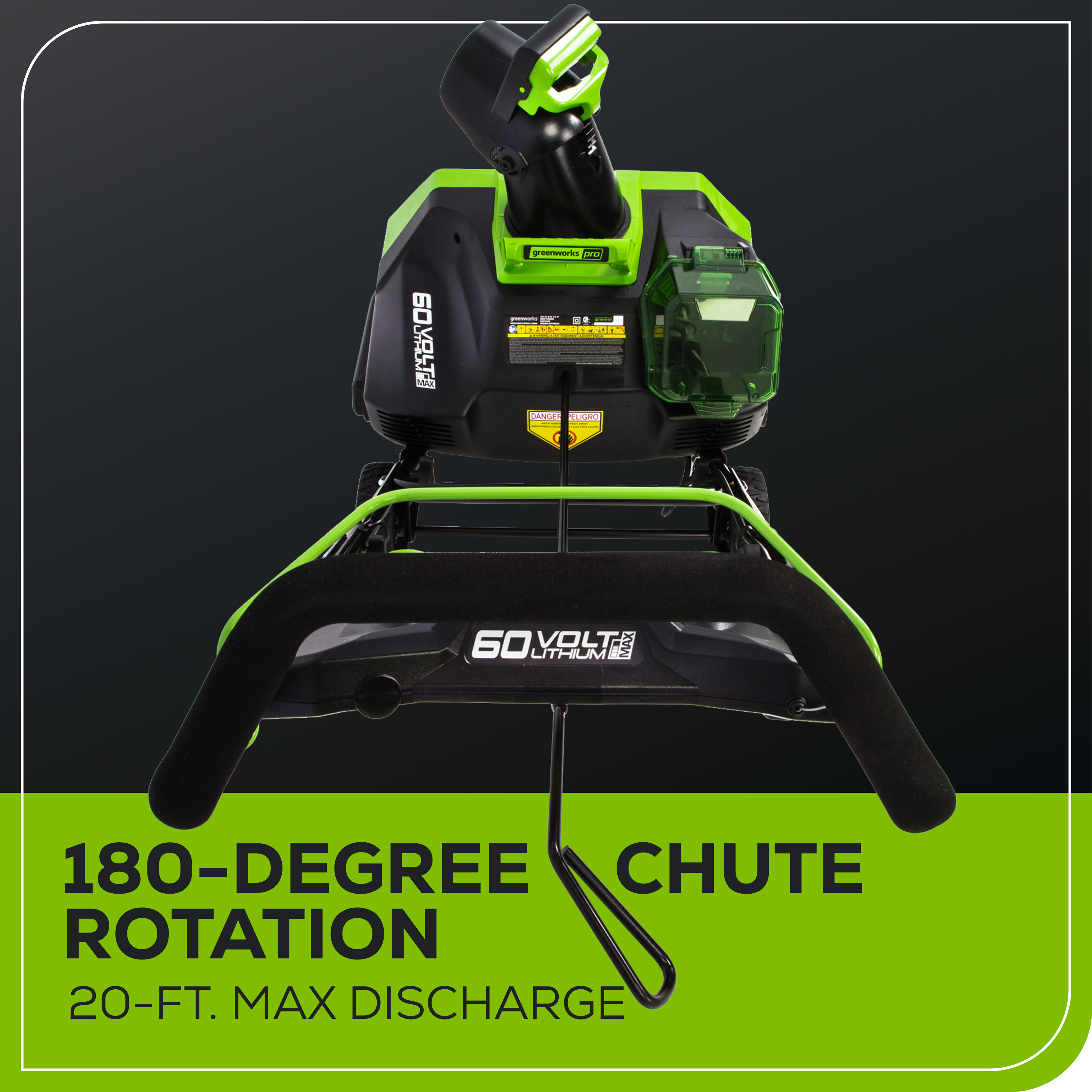 60V 20" Cordless Battery Single-Stage Snow Blower w/ 5.0Ah Battery & Charger