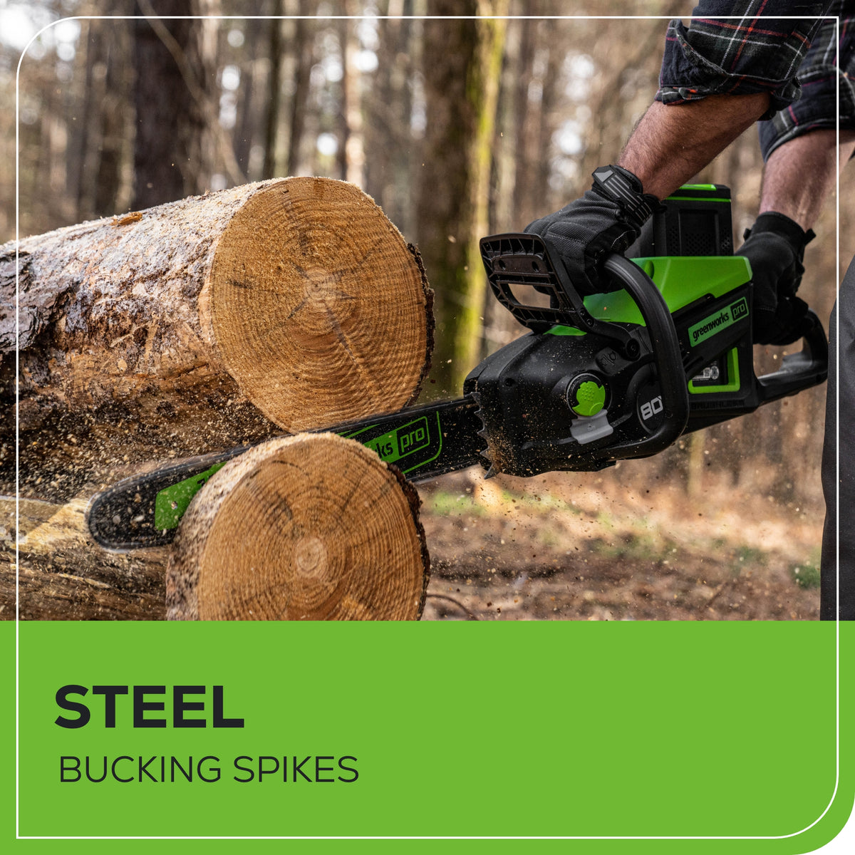 80V 18" Cordless Battery 2.5kW Chainsaw (Tool-Only)