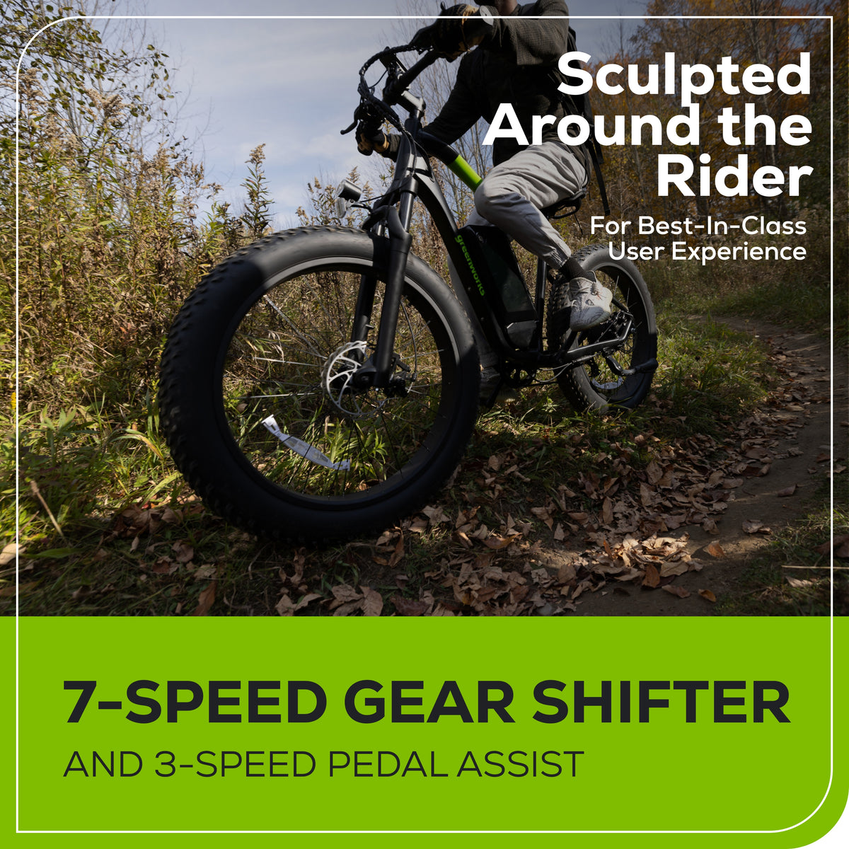 80V VENTURE Series 26" Fat Tire Electric Mountain Bike (Tool Only)