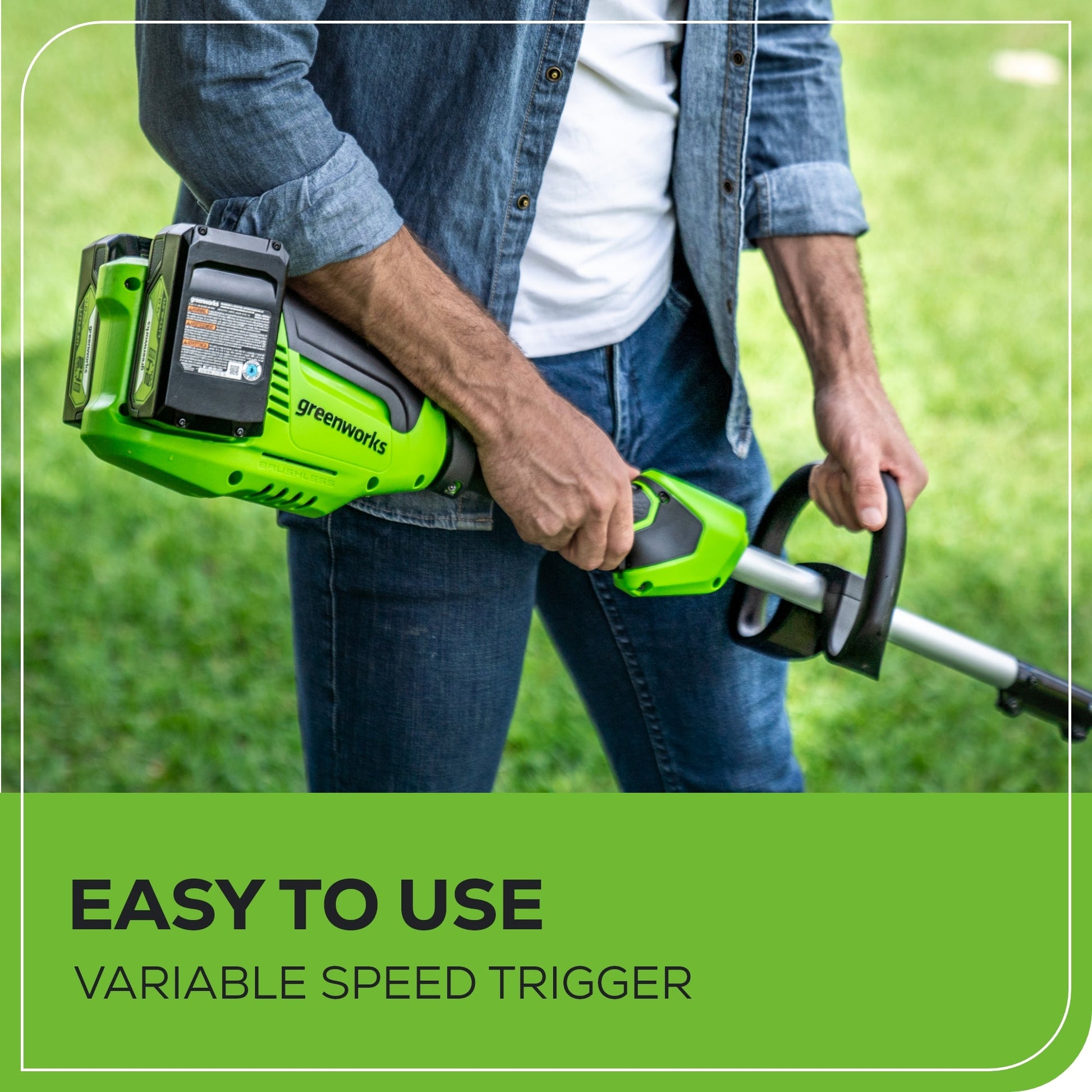 48V (24V x 2) 8" Edger w/ (2) 4.0Ah USB Batteries & Dual Port Charger