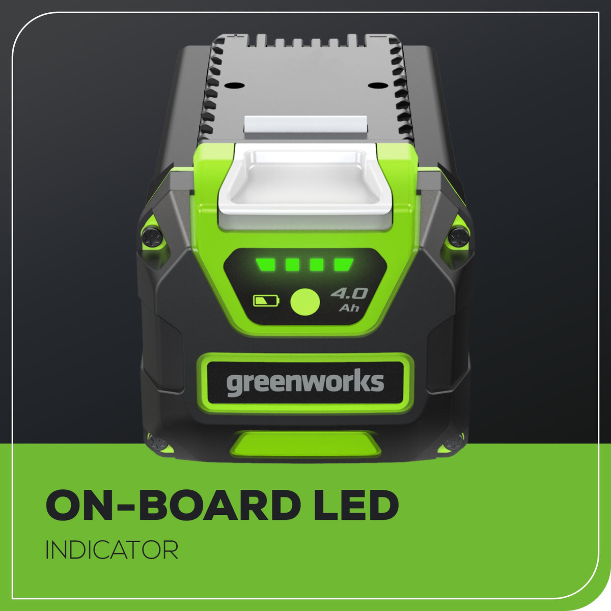 40V 4.0 Ah Lithium Ion Battery | Greenworks Tools