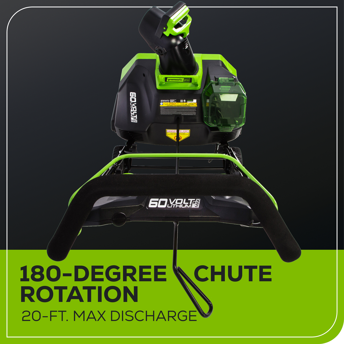 60V 20" Cordless Battery Single-Stage Snow Blower (Tool Only)