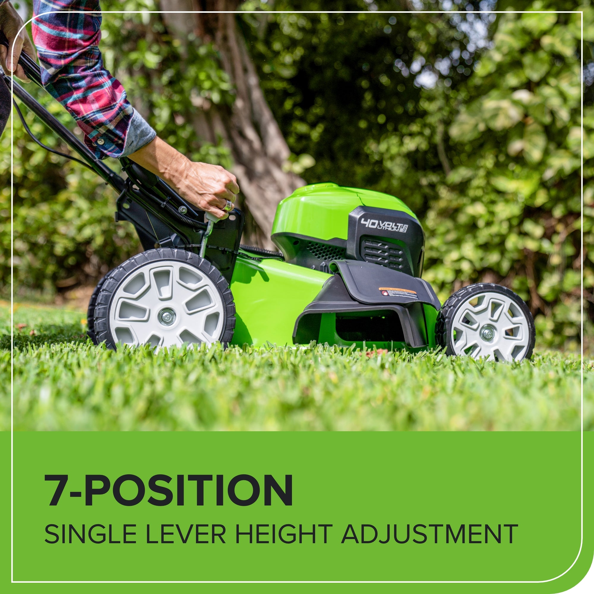 40V 21" Cordless Battery Self-Propelled Lawn Mower w/ (2) 4.0Ah USB Batteries & Charger