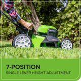 40V 21" Cordless Battery Self-Propelled Lawn Mower w/ (2) 4.0Ah USB Batteries & Charger