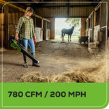 Pro 60V 780CFM Cordless Battery Leaf Blower w/ 4Ah Battery & Charger