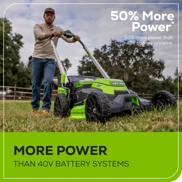 Greenworks 60V 25-in Brushless Cordless Walk-Behind Self-Propelled Push  Lawn Mower, (2) 4.0 Ah Battery & Charger, 2531502 at Tractor Supply Co.