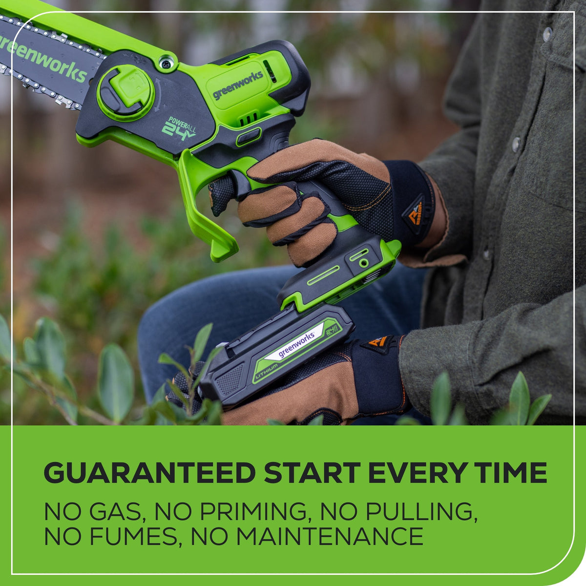 24V 6" Cordless Battery Brushless Pruner Saw (Tool Only)