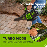 60V 610 CFM Cordless Battery Leaf Blower (Tool Only)