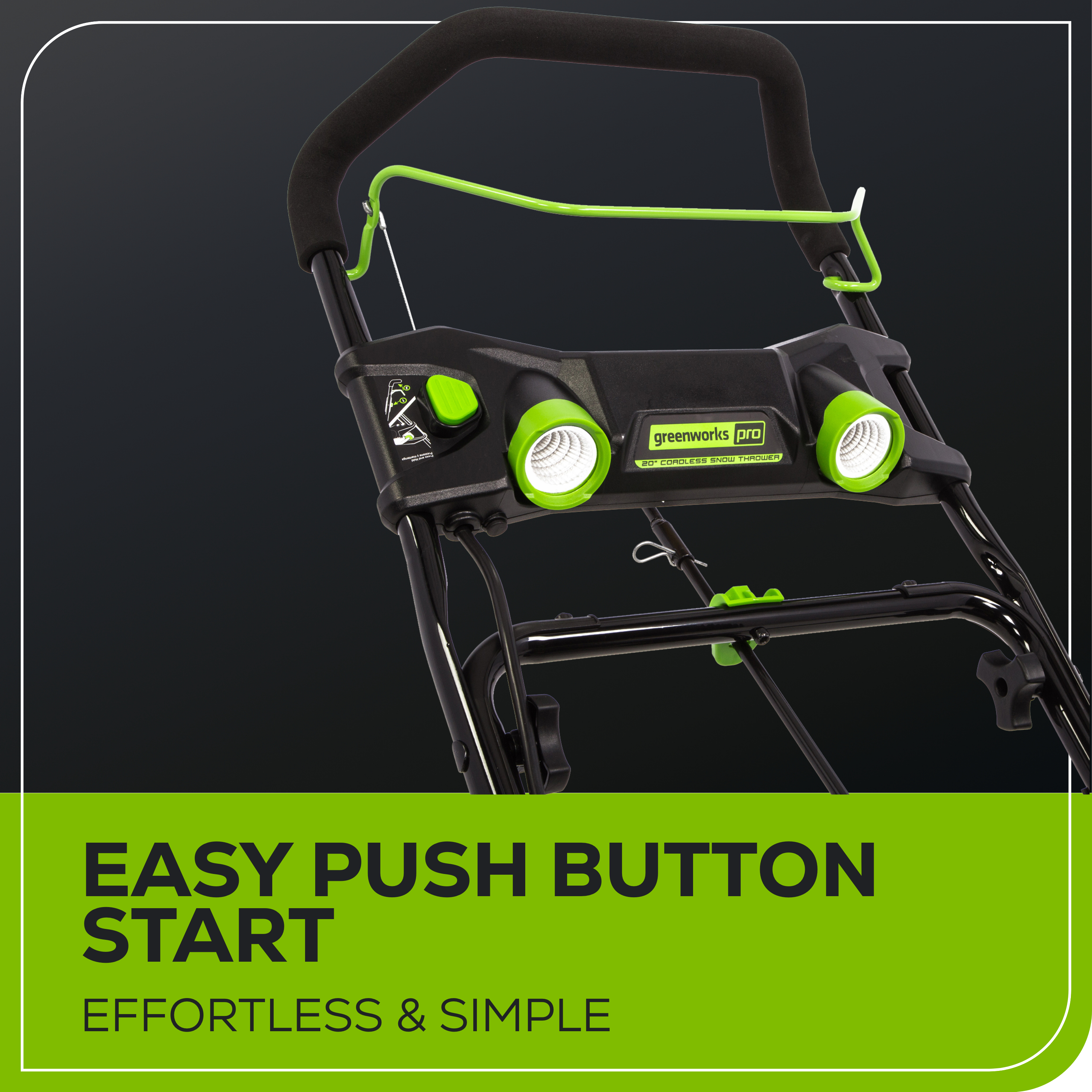 60V 20" Cordless Battery Single-Stage Snow Blower w/ 5.0Ah Battery & Charger