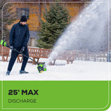 40V 12" Cordless Brushless Snow Shovel with Light (Tool Only)