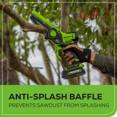 24V 6” Cordless Battery Brushless Pruner Saw w/ 2.0Ah Battery & Charger