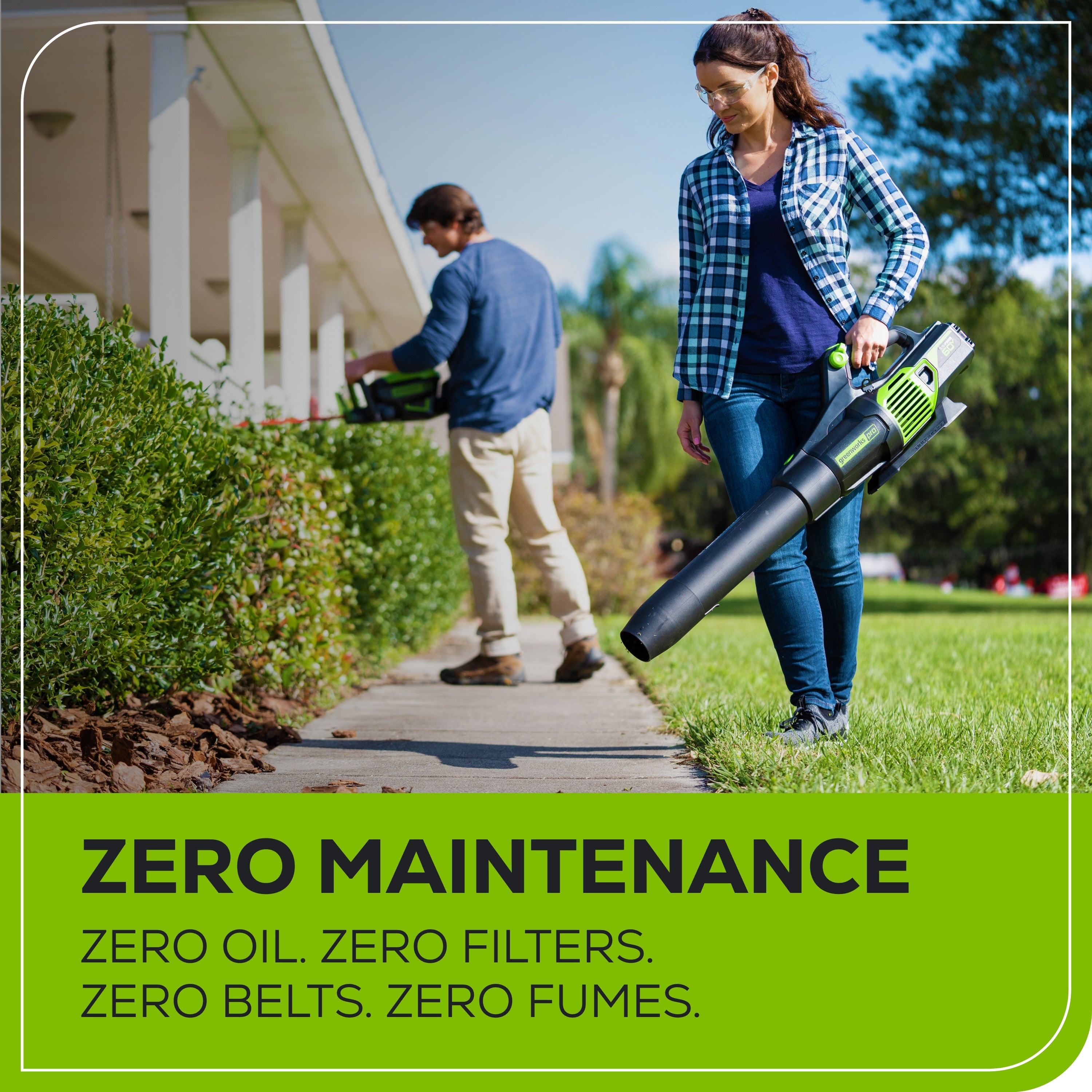 60V 17" Cordless Battery Push Lawn Mower 3PC Combo Kit w/ 4.0Ah Battery & Charger