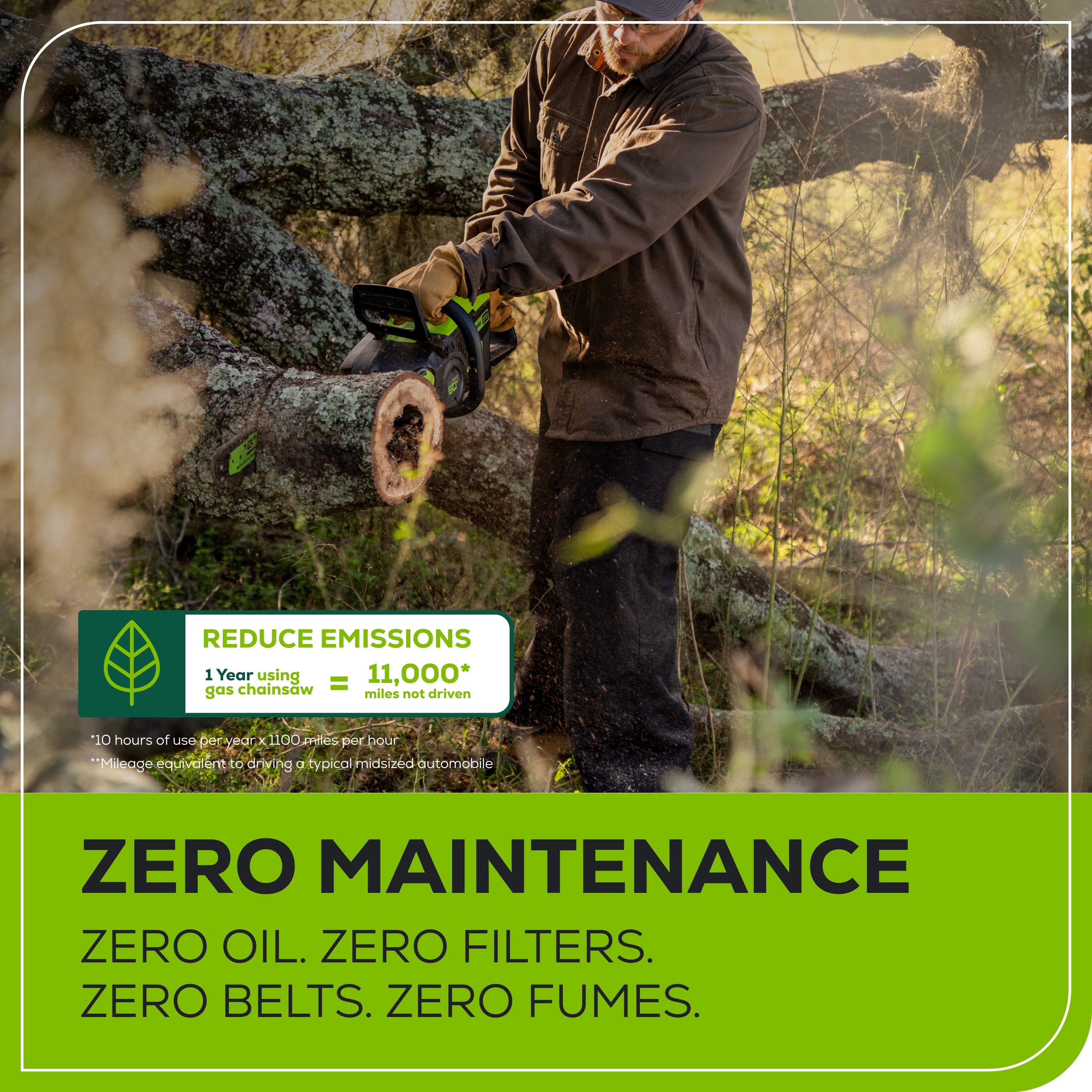 60V 18" Cordless Battery 2.0kW Chainsaw (Tool Only)