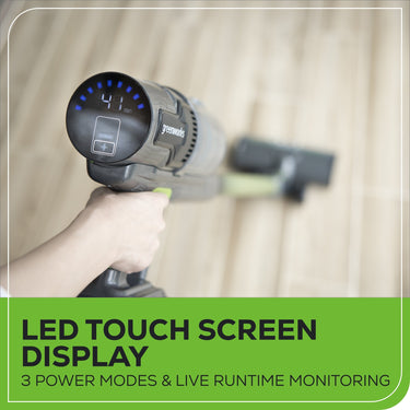 24V Cordless Battery Green Stick Vacuum Kit w/ 4.0Ah USB-C Battery & Charger