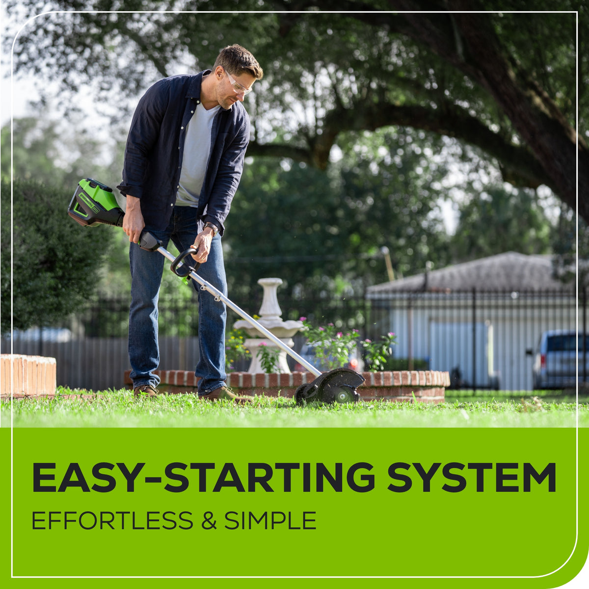 Edger8 60V 8-Inch Cordless Edger & Battery | Greenworks Tools