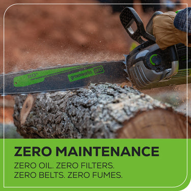 60V 20" Cordless Battery 3.2kW Chainsaw w/ 8.0Ah Battery & Rapid Charger