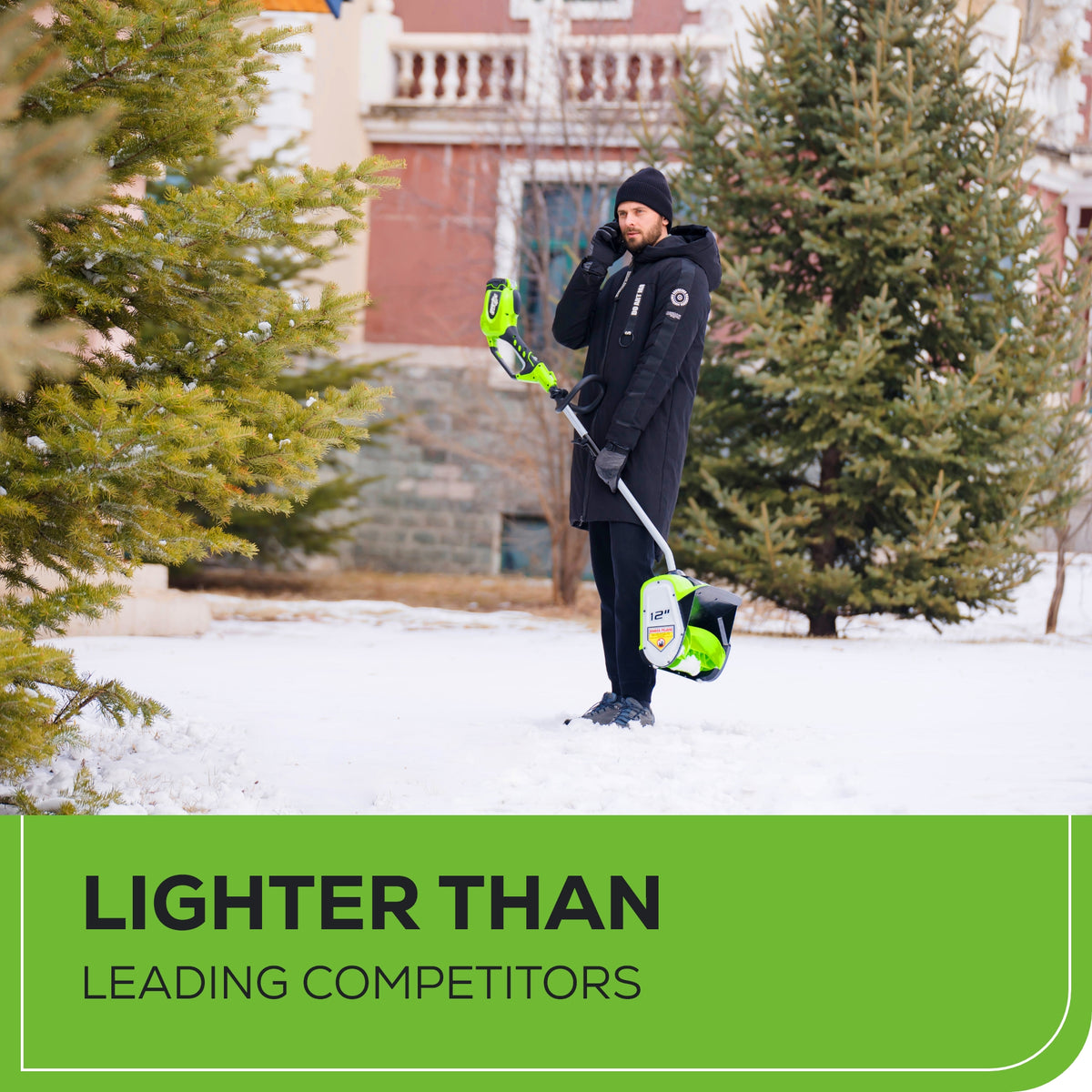 40V 12" Cordless Battery Snow Shovel w/ 4.0Ah Battery & Charger