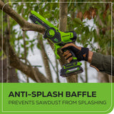 24V 6" Cordless Battery Brushless Pruner Saw (Tool Only)