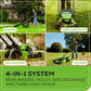 80V 21" Cordless Battery 4-in-1 Push Mower & 16" String Trimmer Combo Kit w/ (1) 4.0Ah Battery & (1) Rapid Charger