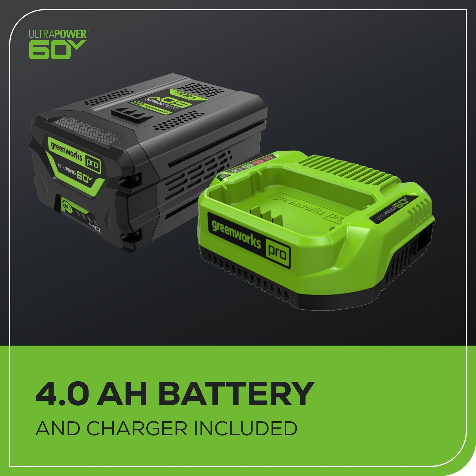 60V 8" Cordless Battery Cultivator / Tiller w/ 4.0Ah Battery & Charger