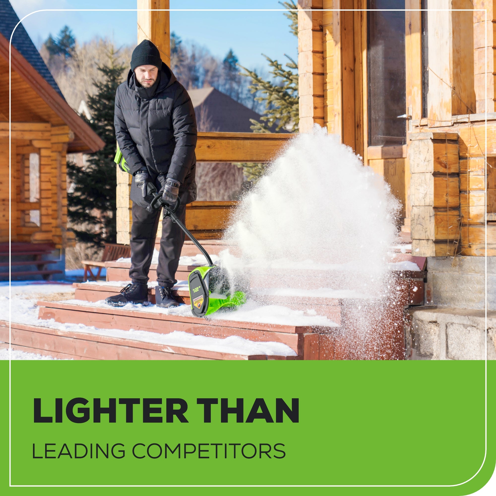 40V 12" Cordless Brushless Snow Shovel with Light (Tool Only)