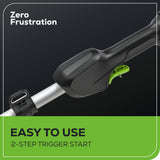 80V 20" Cordless Battery Pole Hedge and 10" Pole Saw Combo Kit: 2.0 Ah Battery and Rapid Charger