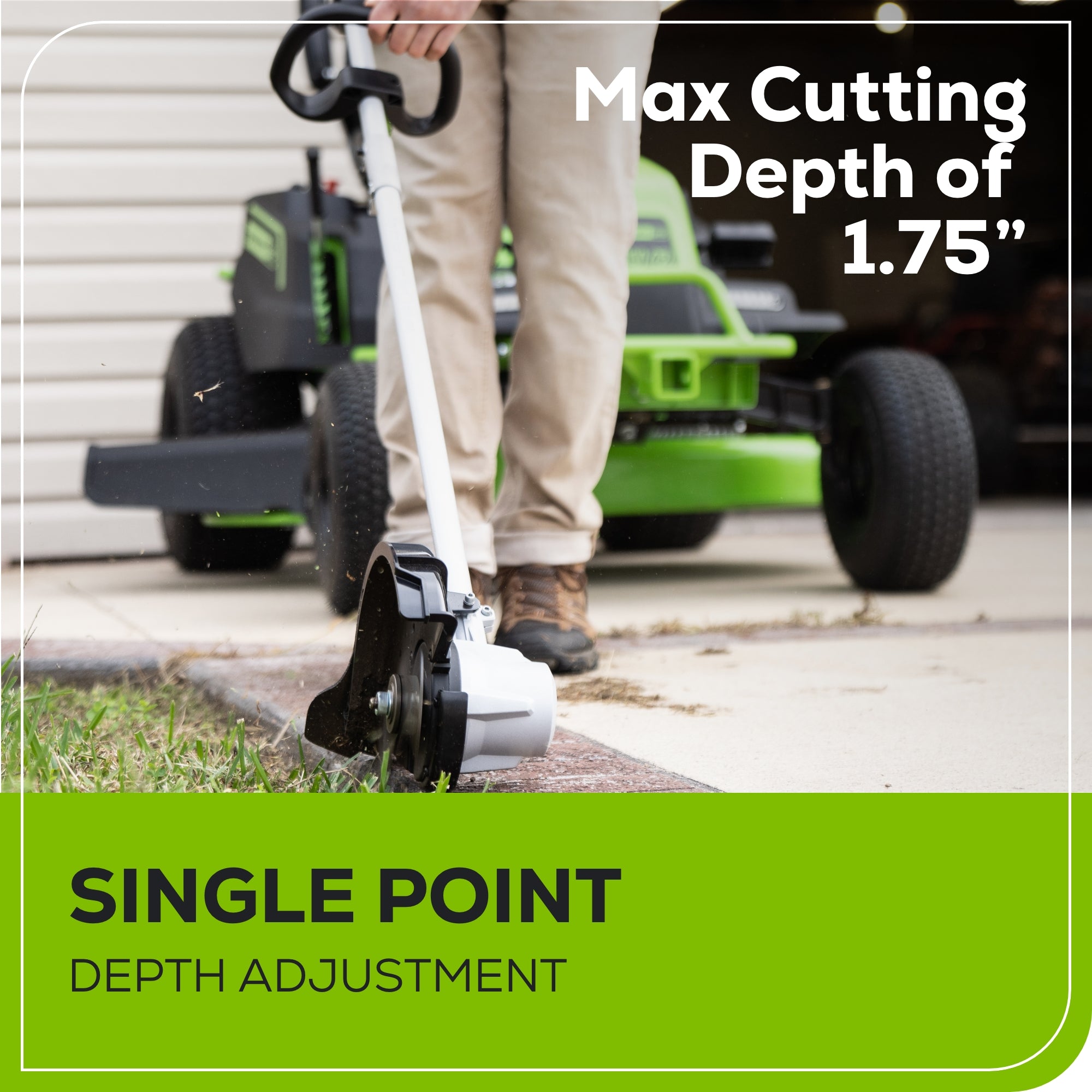 60V 8" Cordless Battery Edger w/ 2.0Ah Battery & Charger