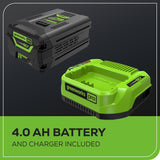 Pro 60V 780CFM Cordless Battery Leaf Blower w/ 4Ah Battery & Charger