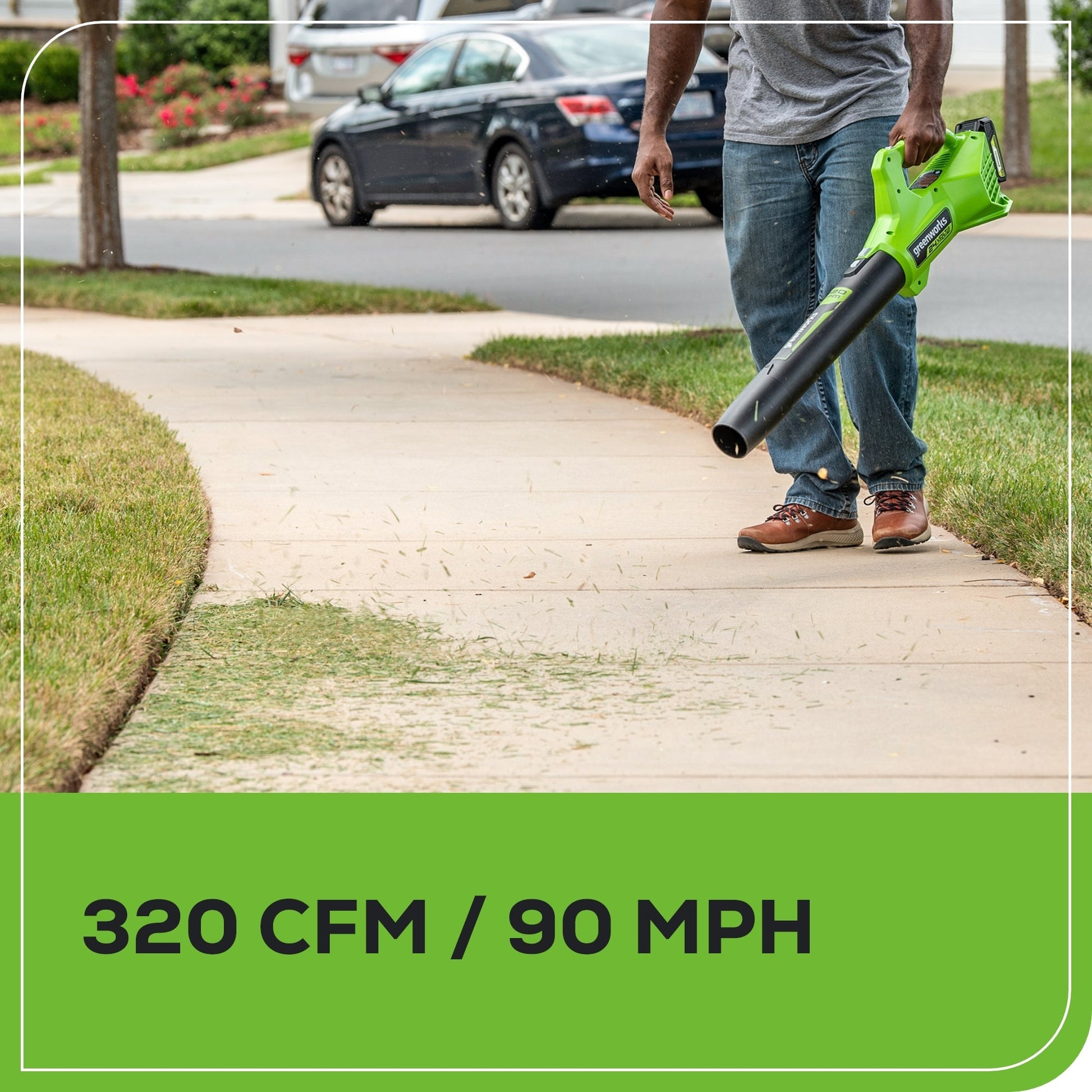 48V (24V x 2) 20" Cordless Battery Push Mower 4PC Combo Kit w/ (2) 4.0Ah Batteries & Dual Port Chargers