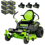 80V 42" Cordless Battery CrossoverZ Zero Turn Lawn Mower, (6) 5.0Ah Batteries and (3) Dual-Port Turbo Chargers
