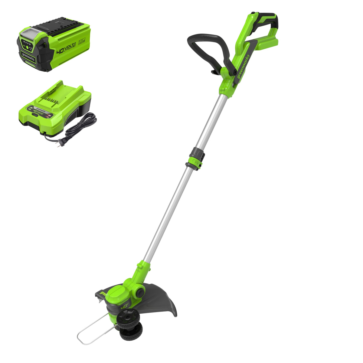 40V 13" Gen 2 Cordless Battery String Trimmer / Edger: 2.0 Ah USB Battery and Charger