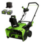 60V 22" Cordless Battery Single-Stage Snow Blower w/ Two (2) 5.0 Ah Batteries & Dual-Port Charger